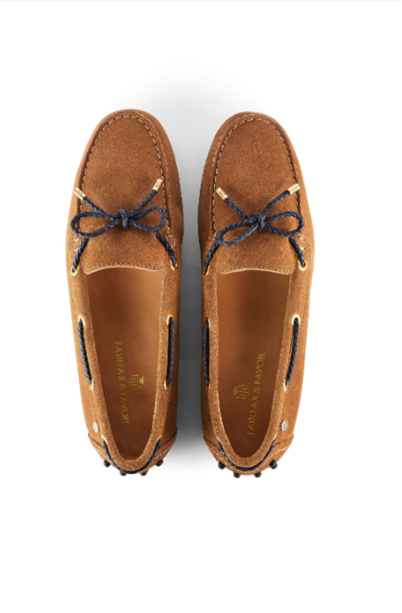 Fairfax and Favor Henley Tan/Navy Suede-2