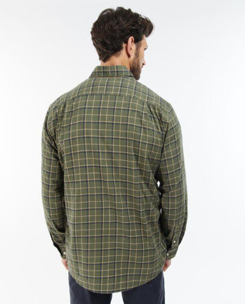Barbour Pelton Regular Shirt - Olive-2