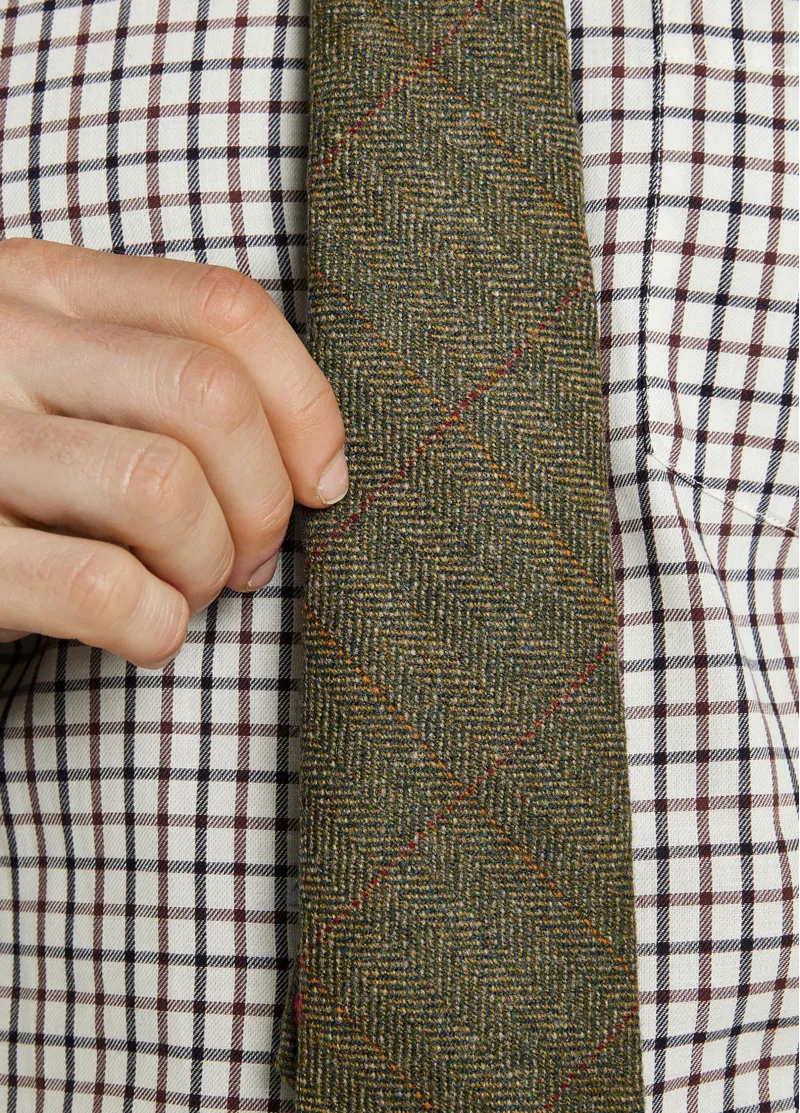 Dubarry Newtownforbes Tweed Tie - Cedar-4