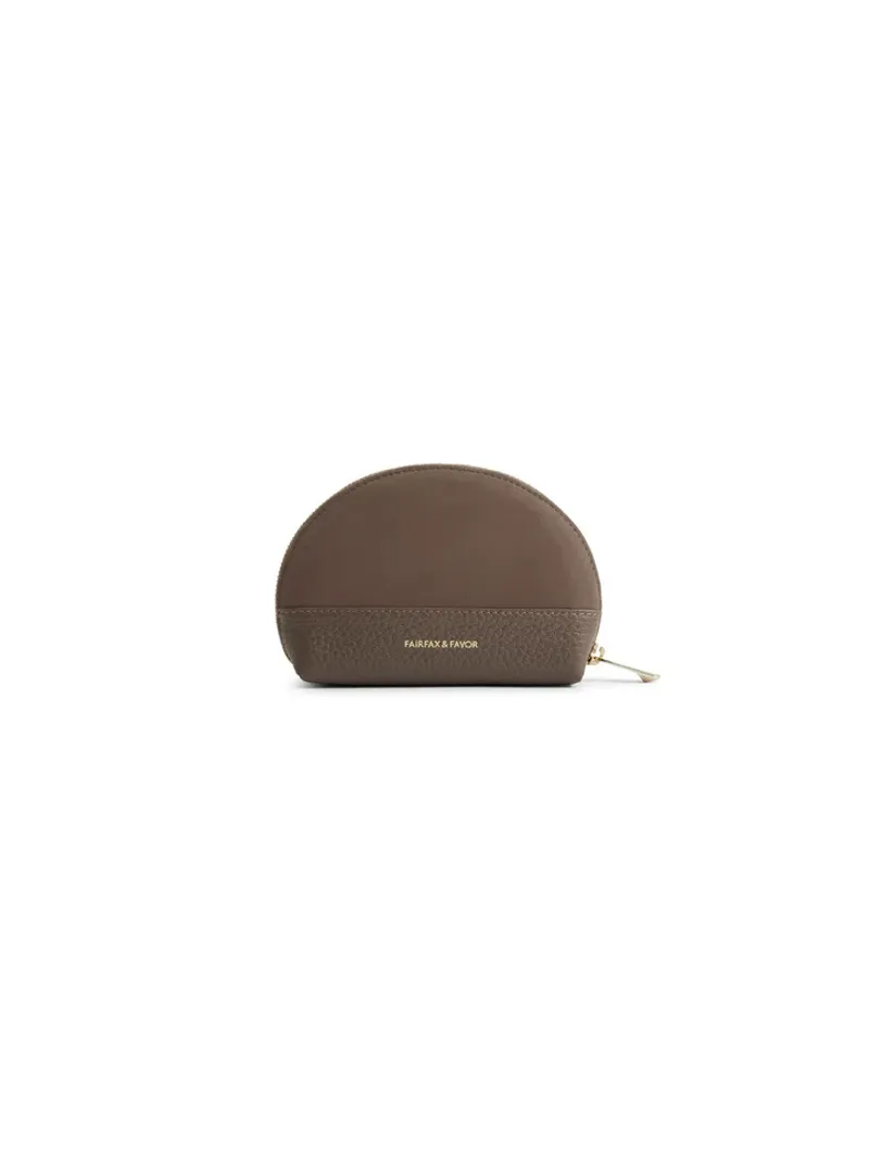 Fairfax and Favor Chiltern Coin Purse - Fog Suede-1