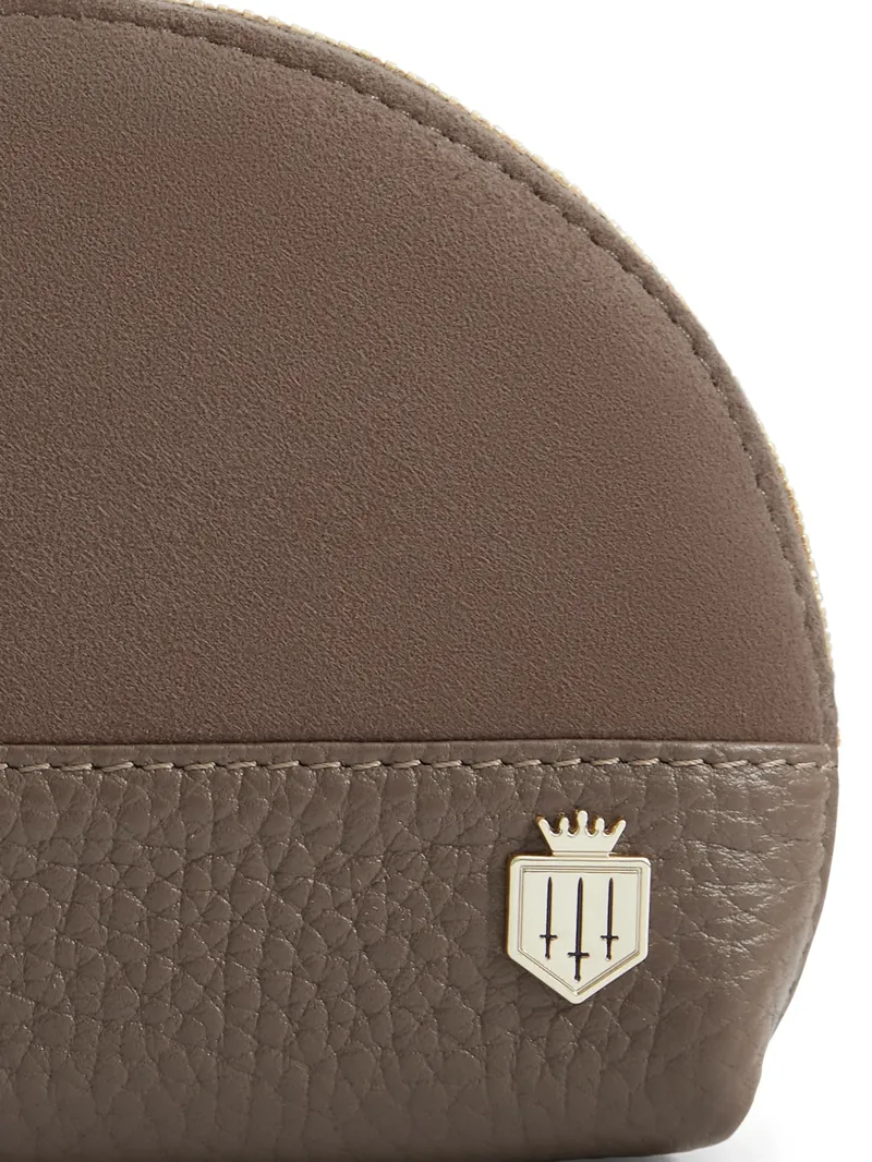 Fairfax and Favor Chiltern Coin Purse - Fog Suede-2