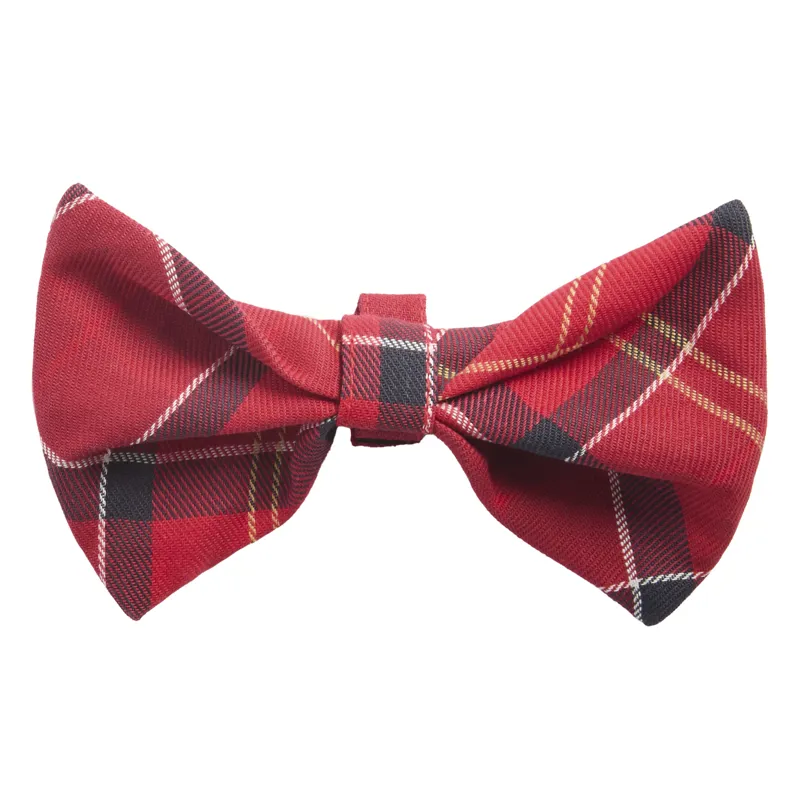 Barbour Tartan Dog Bow Tie - Cardinal Tartan