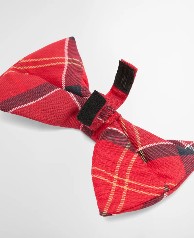 Barbour Tartan Dog Bow Tie - Cardinal Tartan-2