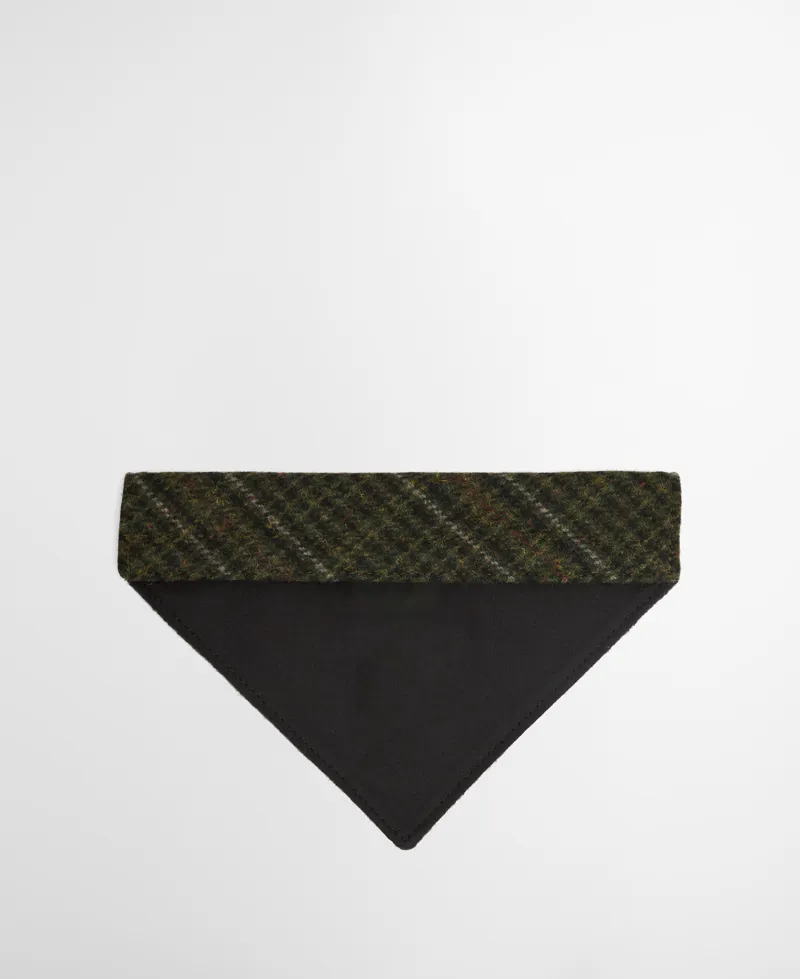 Barbour Wilkin Dog Bandana - Olive Check-4