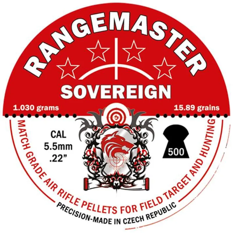 Rangemaster Sovereign .22 Pellets x 500