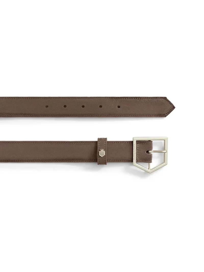 Fairfax and Favor Felbrigg Belt - Fog Suede-1