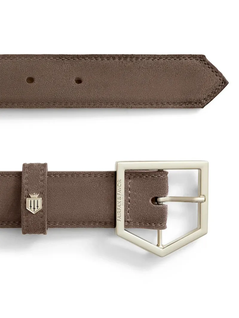 Fairfax and Favor Felbrigg Belt - Fog Suede-2