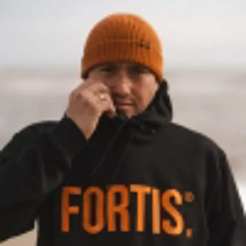 Fortis Unisex Hoodie - Black/Orange-3