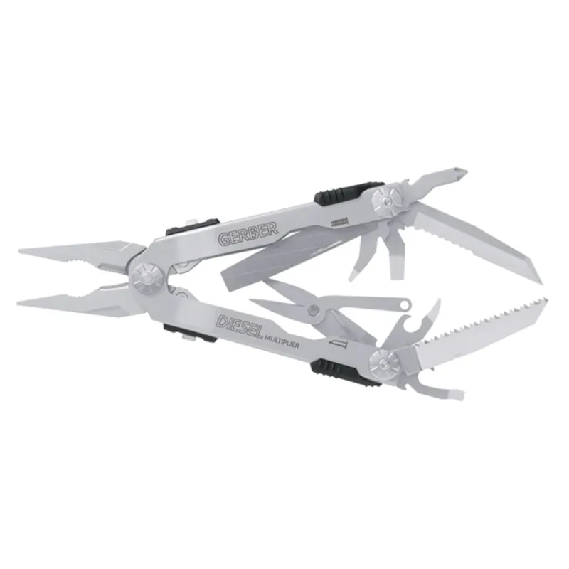 Gerber Diesel One Hand Opening Multi-Tool - Stainless Steel