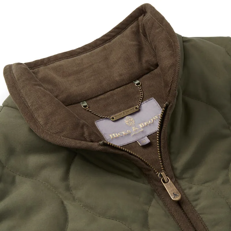 Hicks and Brown Timworth Gilet - Green-2