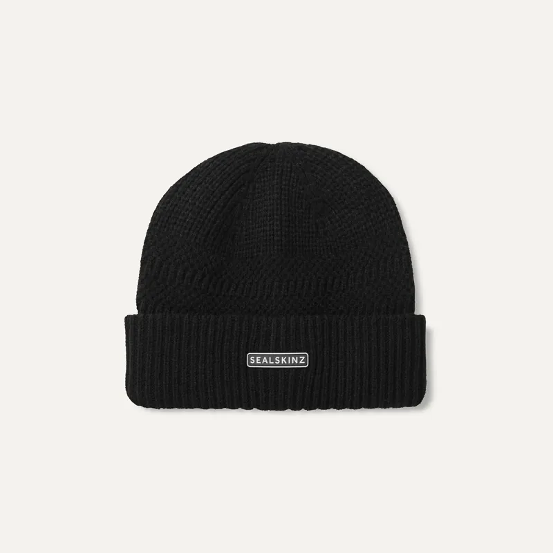 Sealskinz Gressenhall W/Proof Cold Weather Striped Beanie - Black
