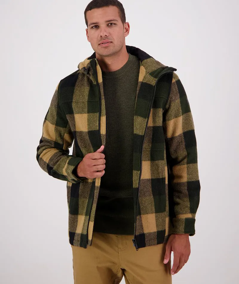 Swanndri Hudson Hooded Jacket - Yellowstone Check-2