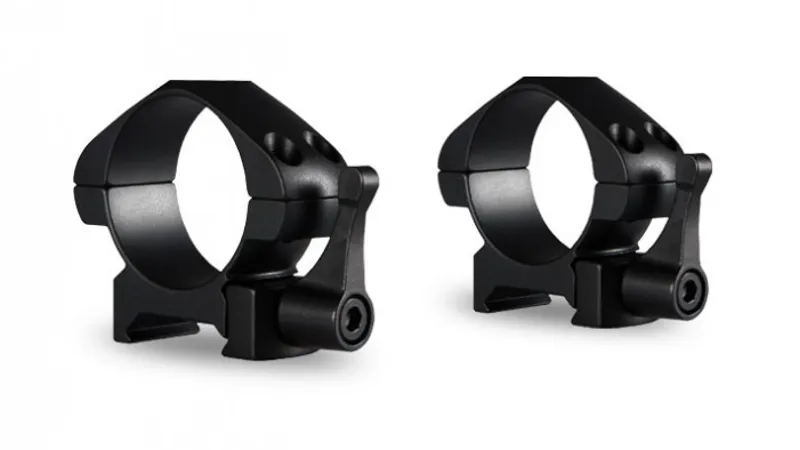 Hawke Precision Steel Ring Mounts 30mm 2 Piece Weaver High Lever Quick Release