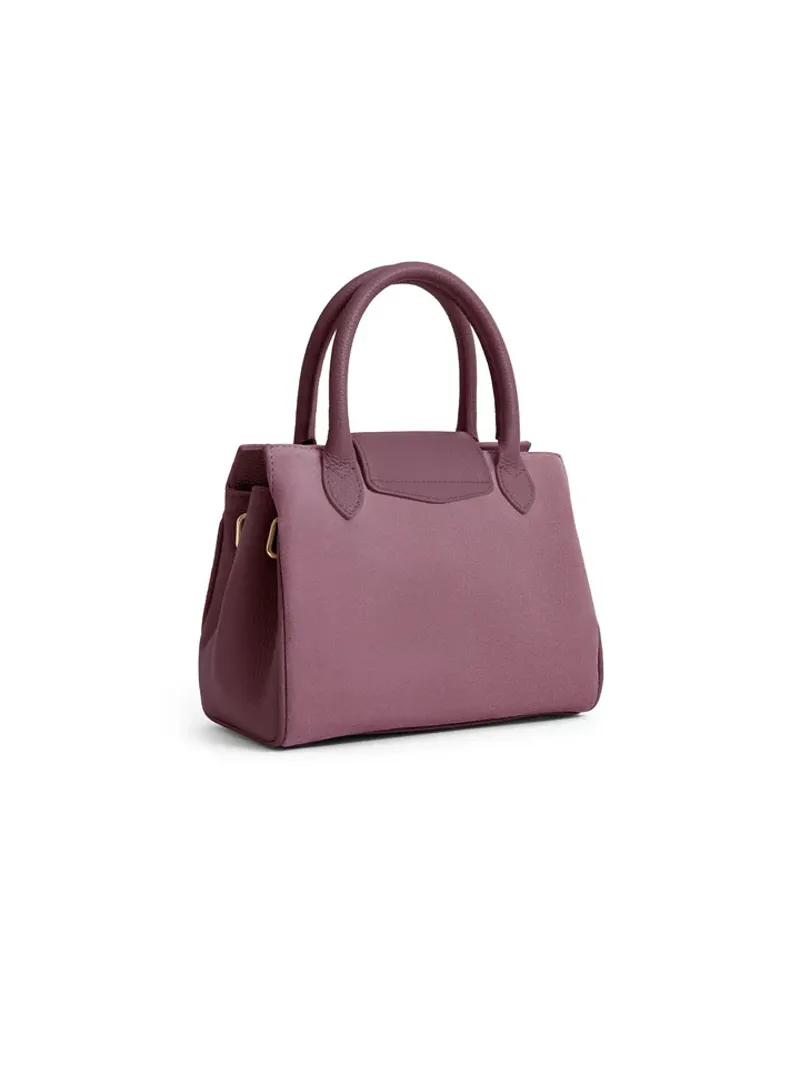 Fairfax and Favor Mini Windsor Handbag - Heather Suede-2