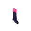 Fairfax and Favor Signature Knee High Socks Navy Blue with Hot Pink