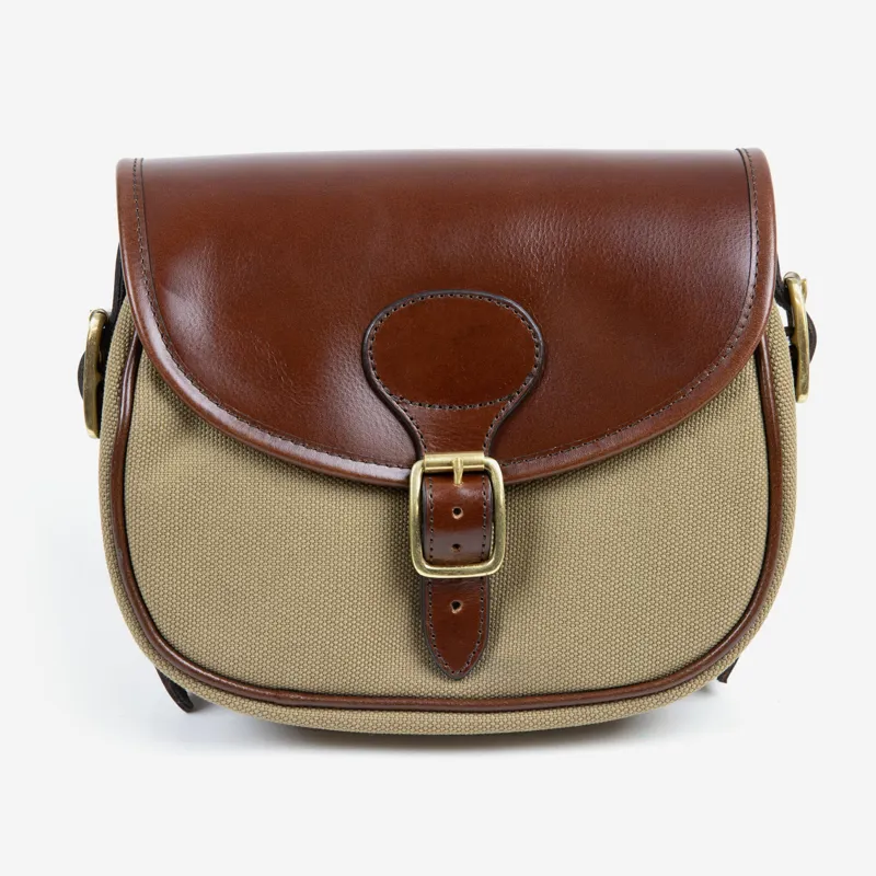 Teales Huntsman Brandy and Canvas Cartridge Bag