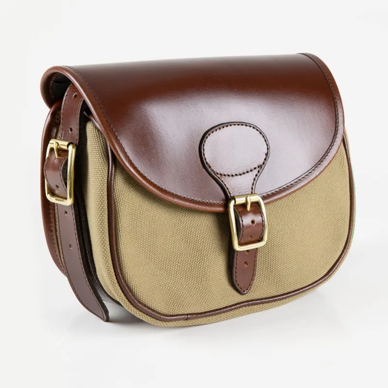 Teales Huntsman Brandy and Canvas Cartridge Bag-2