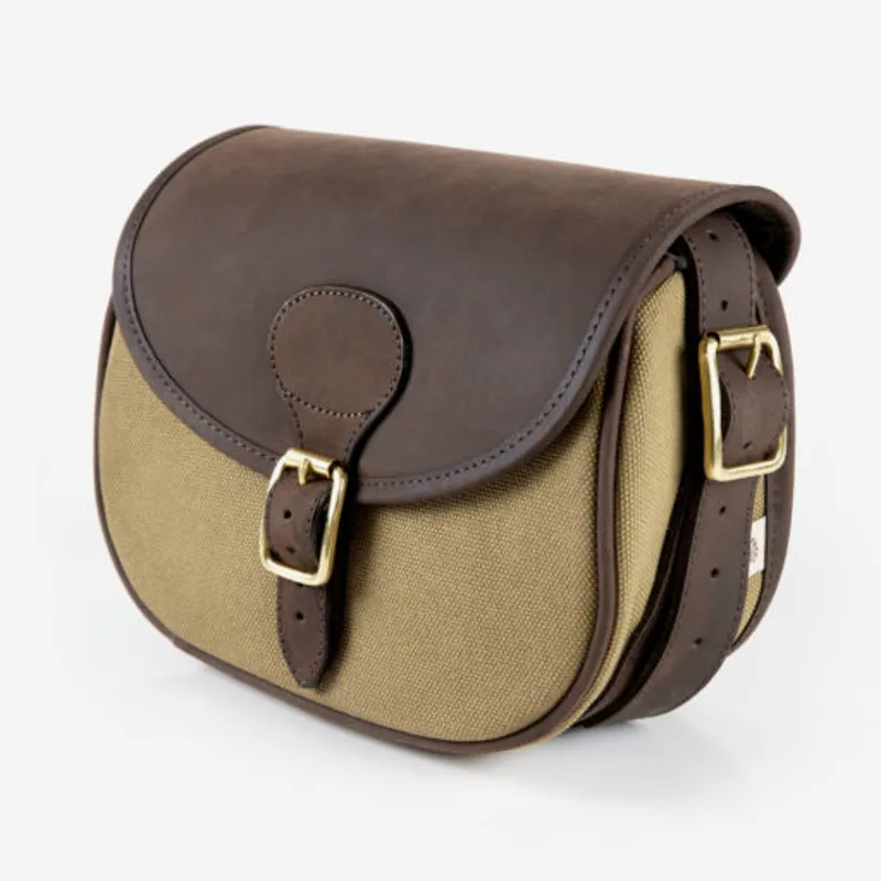 Teales Premier Huntsman Devon and Canvas Cartridge Bag-1