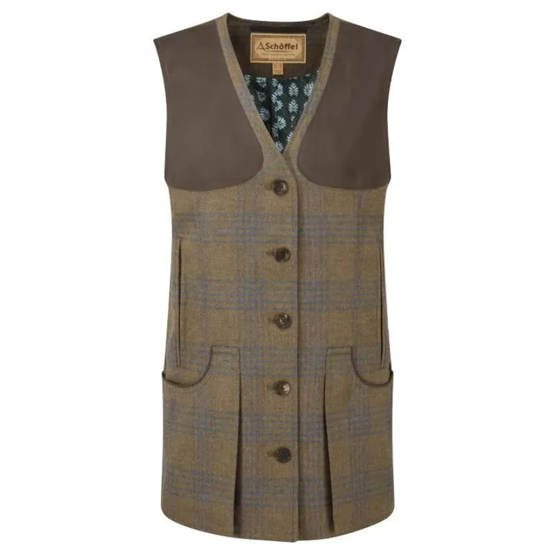 Schoffel Ladies Tweed Waistcoat Iona Tweed