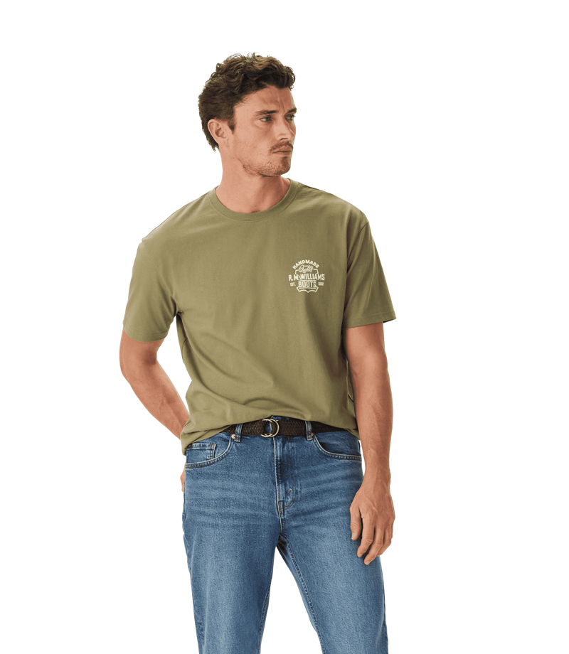 R.M.Williams Boots T-Shirt - Sage-3
