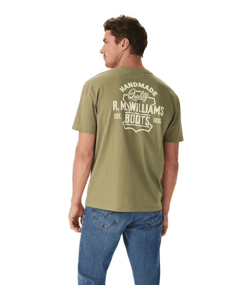R.M.Williams Boots T-Shirt - Sage-4