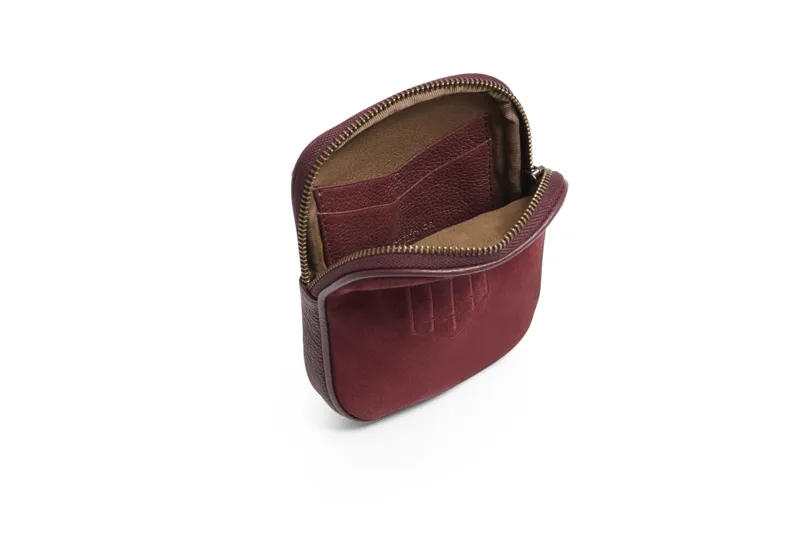 Fairfax and Favor Mini Finsbury Cross Body Bag Ruby Suede-2