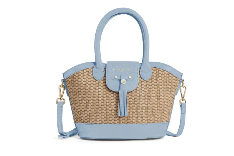 Fairfax and Favor Mini Windsor Basket Bag - Sky Blue
