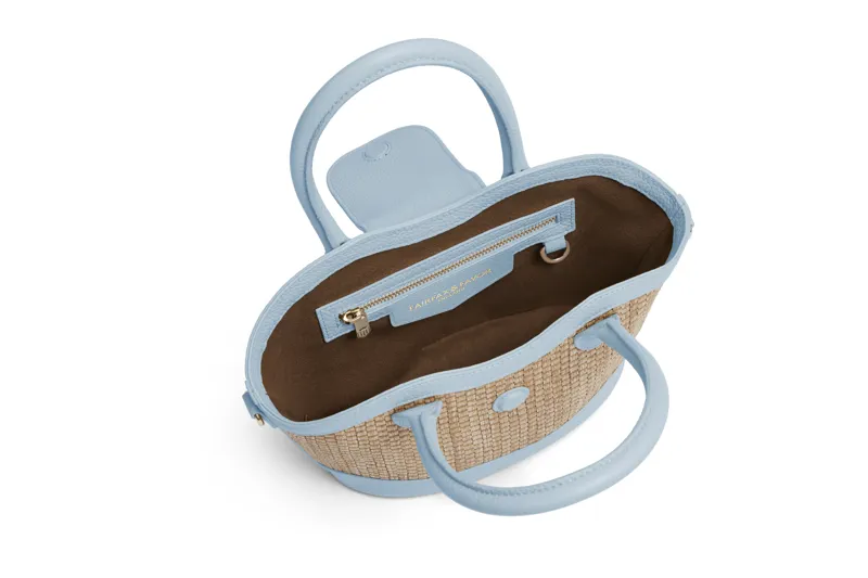 Fairfax and Favor Mini Windsor Basket Bag - Sky Blue-3