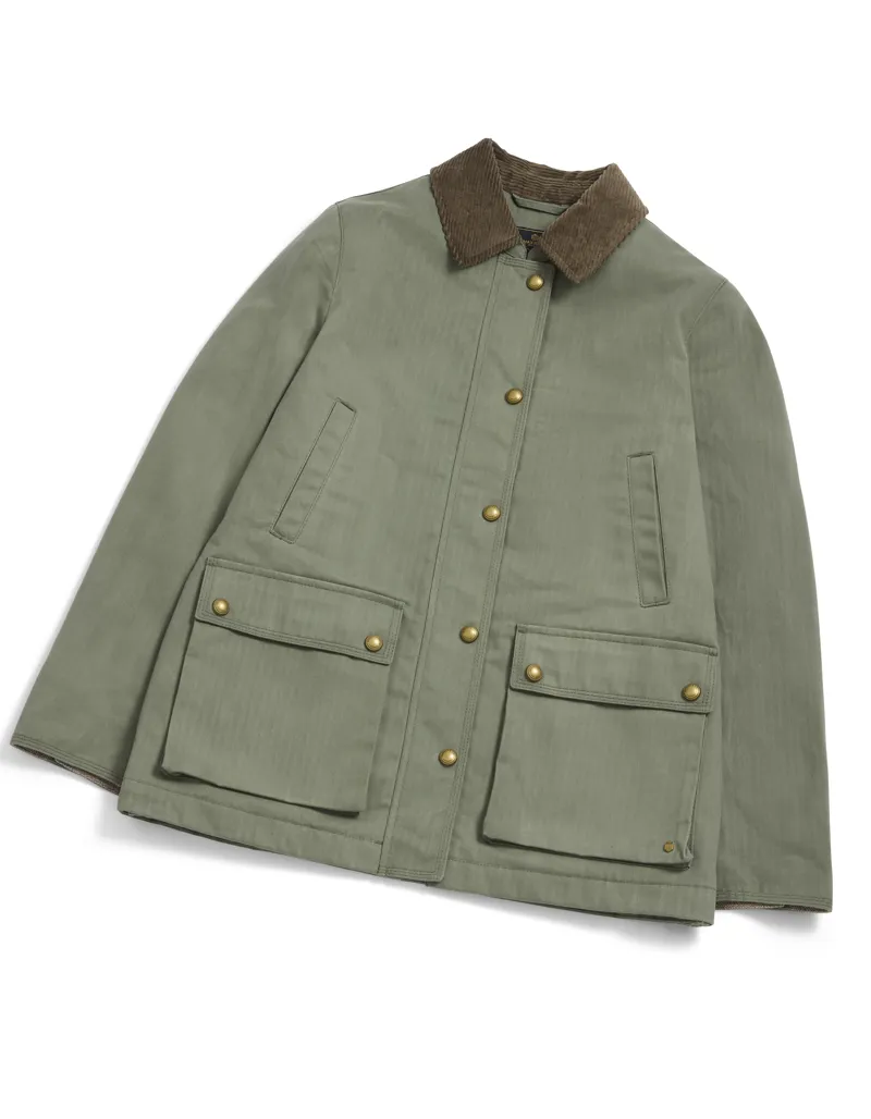 Fairfax and Favor Olivia Wax Jacket - Pistachio-4