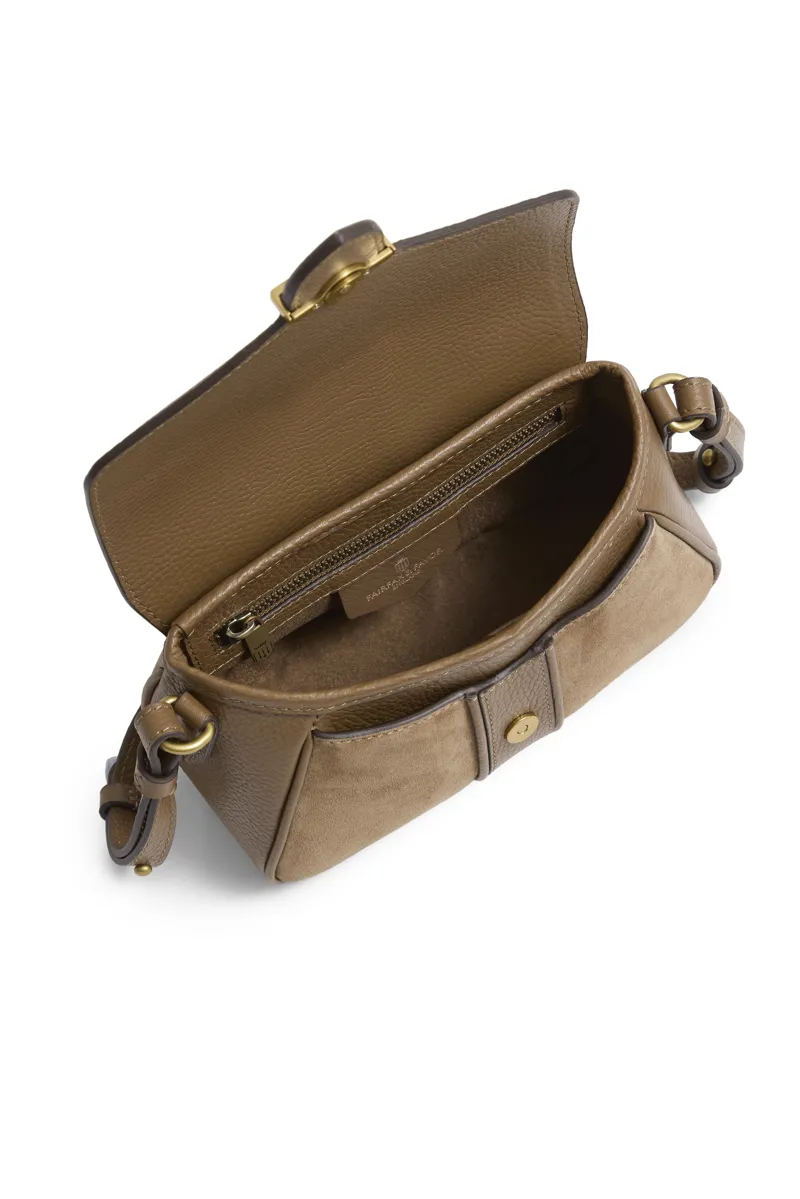 Fairfax and Favor Aviemore Cross Body Bag - Tan Suede-3