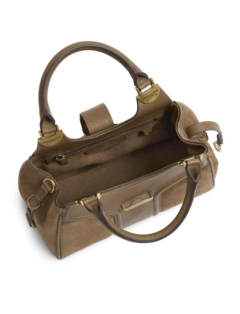 Fairfax and Favor Mini Aviemore Handbag - Tan Suede-3