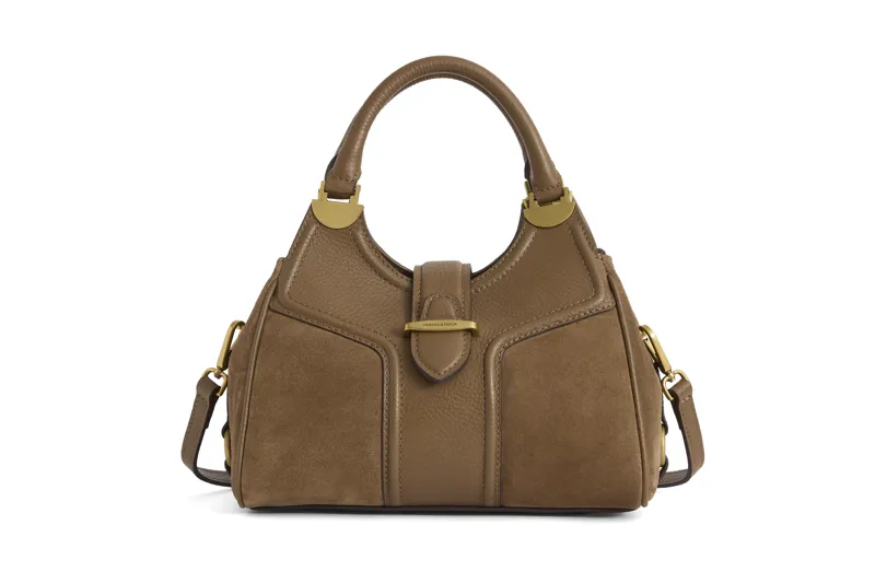 Fairfax and Favor Mini Aviemore Handbag - Tan Suede