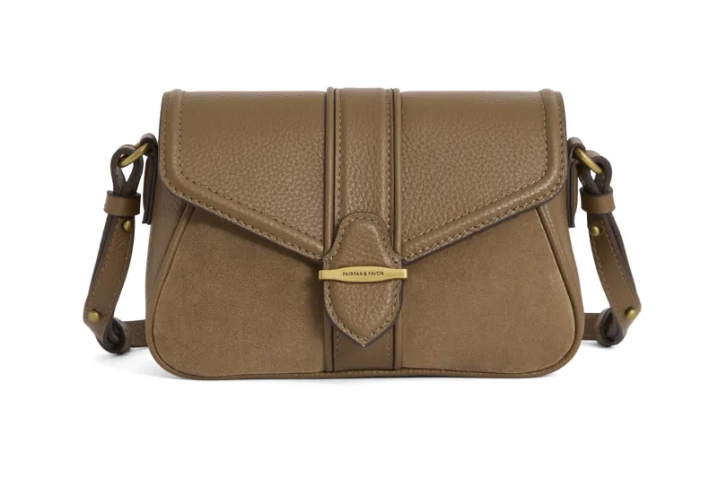 Fairfax and Favor Aviemore Cross Body Bag - Tan Suede