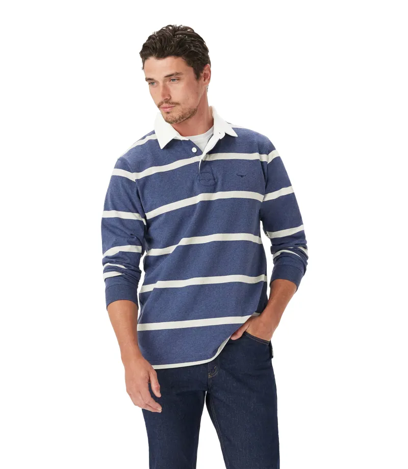 RM Williams Tweedale Rugby - Blue Grey Marle-1