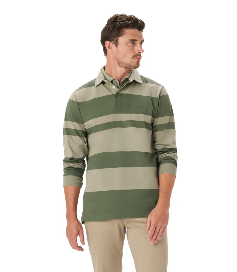 RM Williams Tweedale Rugby - Olive Green-1