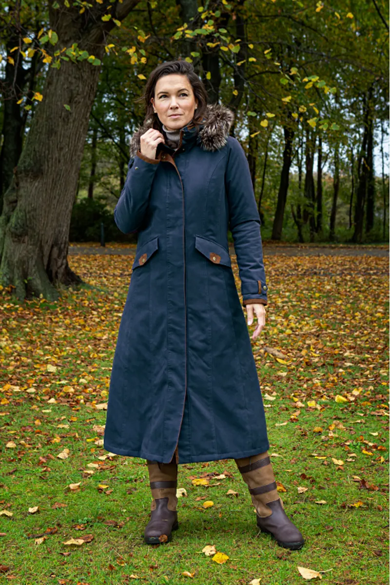 Baleno Kensington Warm Ladies Coat - Navy-1