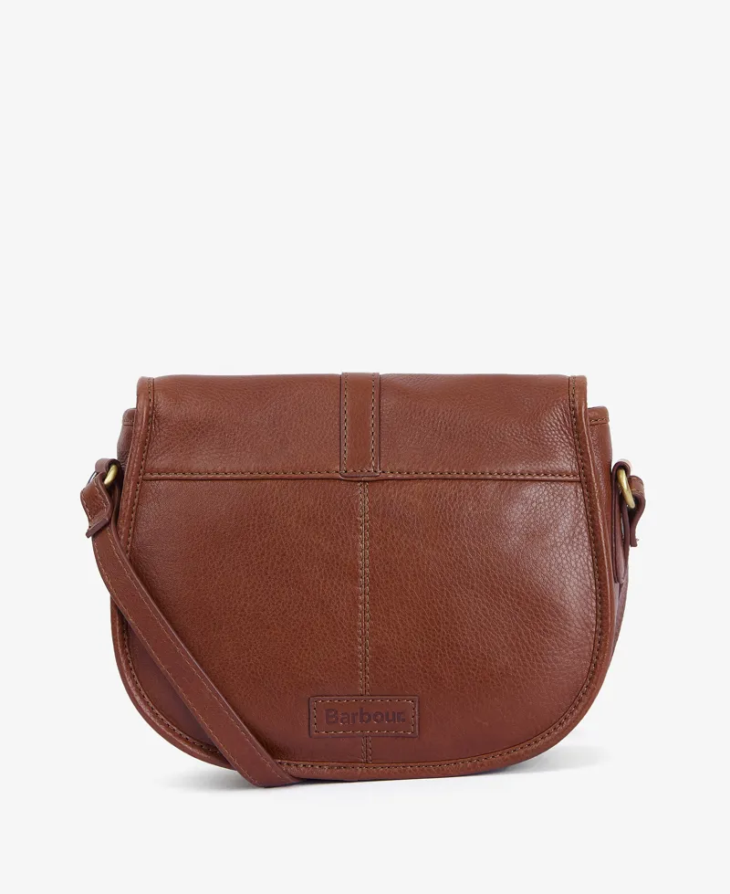 Barbour Laire Medium Leather Saddle Bag - Brown-1