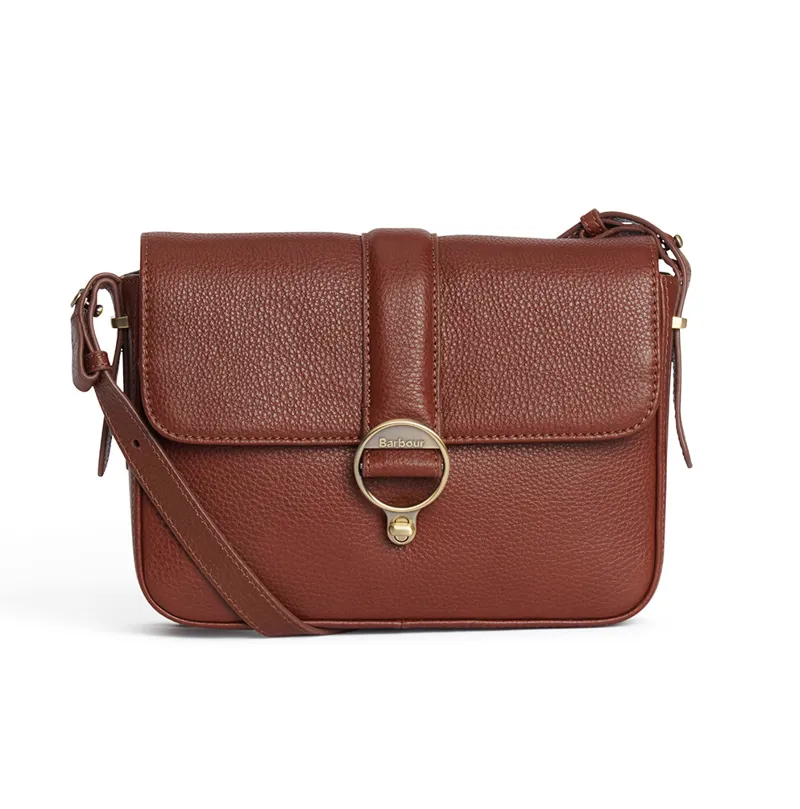 Barbour Rosa Leather Cross Body Bag - Brown