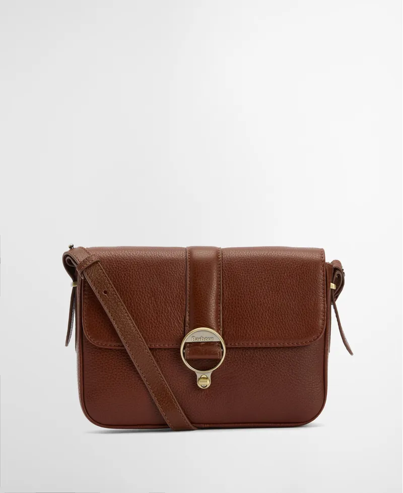 Barbour Rosa Leather Cross Body Bag - Brown-1