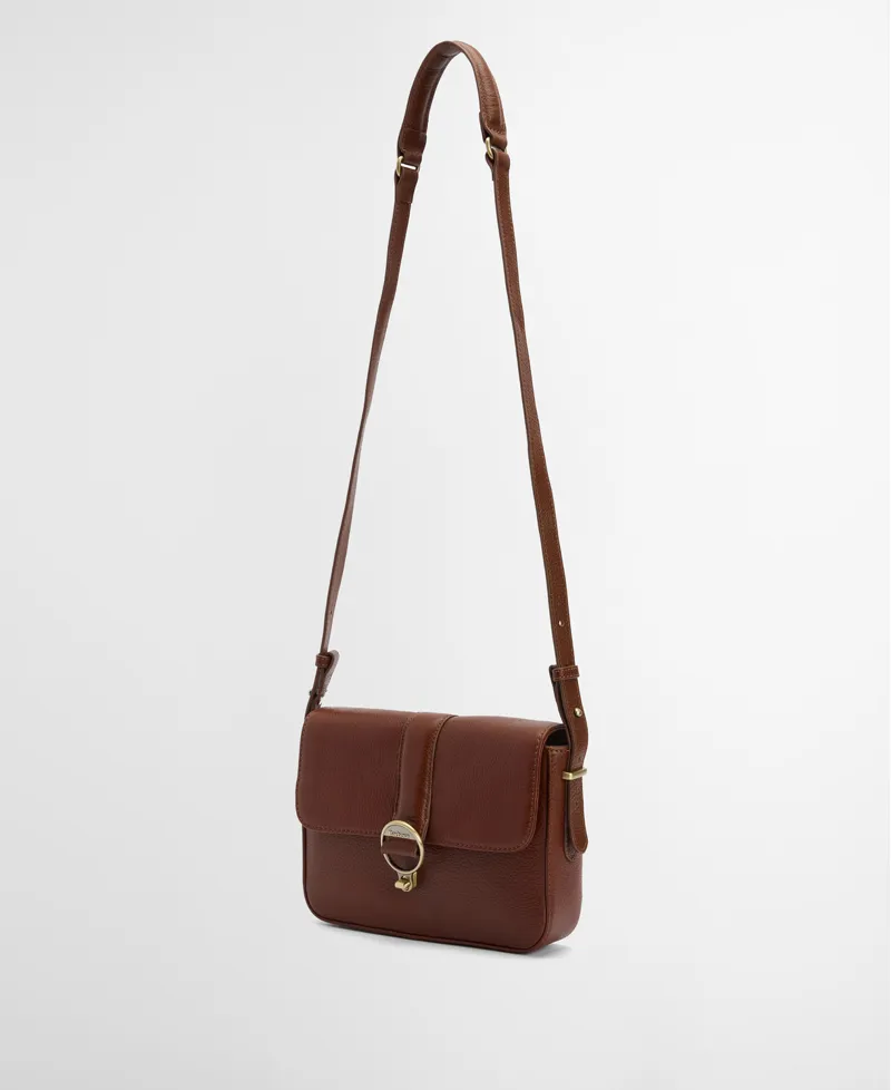 Barbour Rosa Leather Cross Body Bag - Brown-3