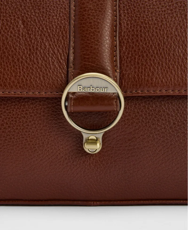 Barbour Rosa Leather Cross Body Bag - Brown-5