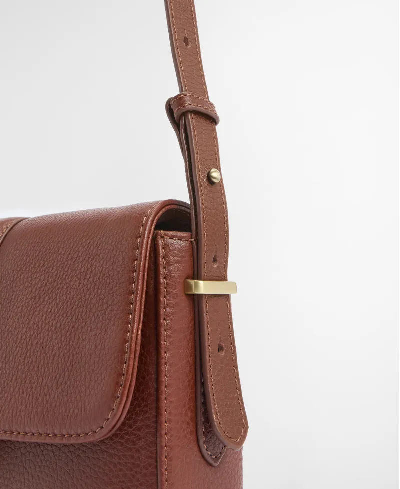 Barbour Rosa Leather Cross Body Bag - Brown-7