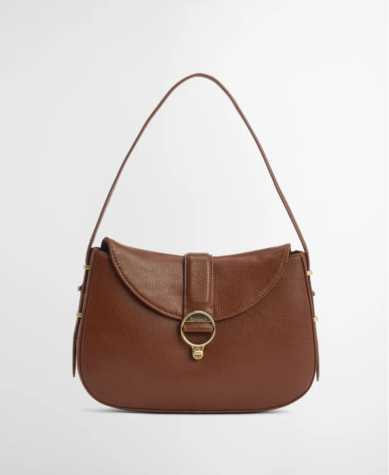 Barbour Alder Leather Sling Bag - Brown-1