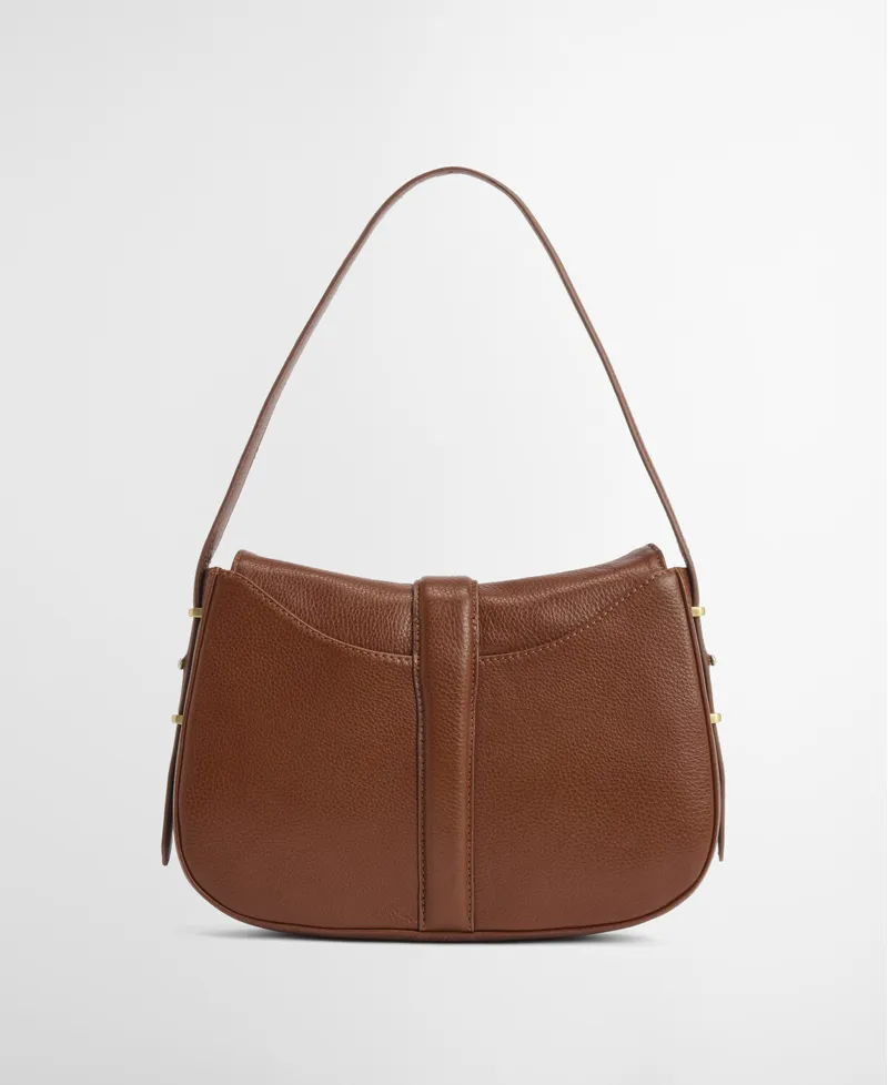 Barbour Alder Leather Sling Bag - Brown-4