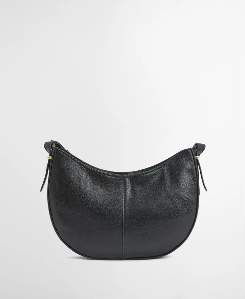 Barbour Sorrel Leather Sling Bag - Black-3