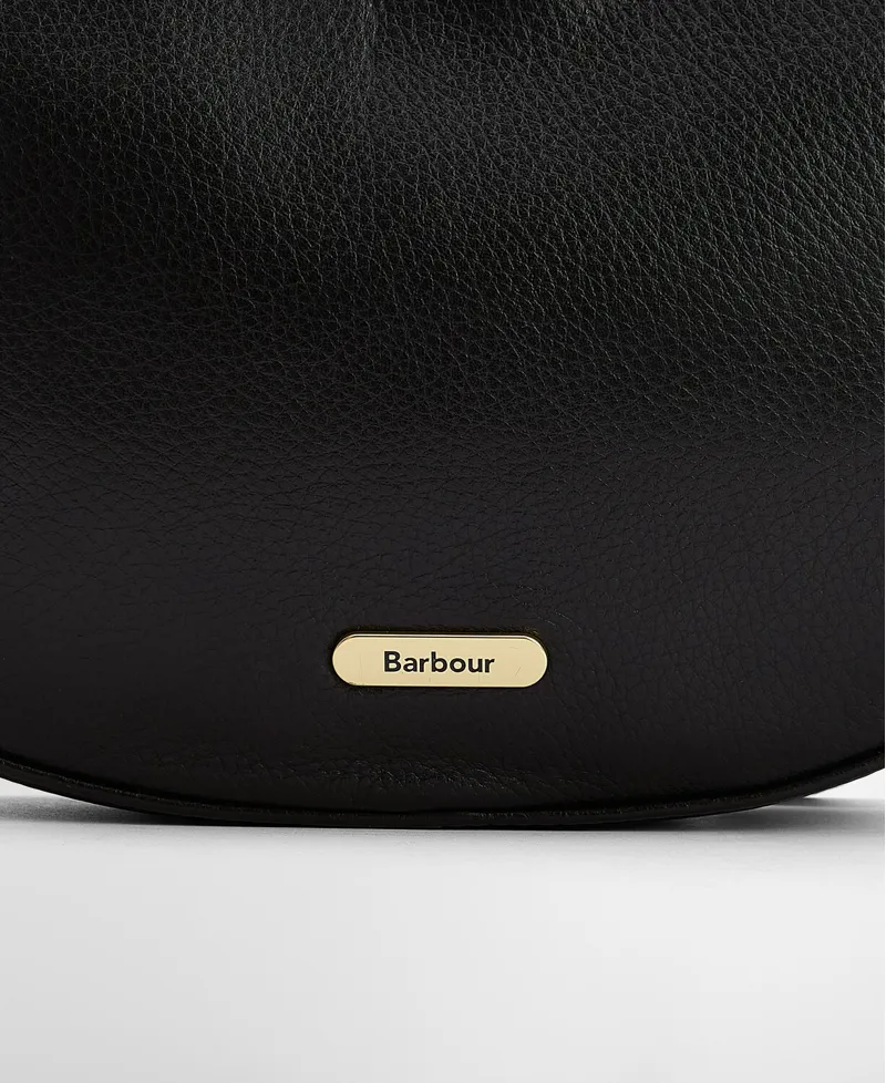 Barbour Sorrel Leather Sling Bag - Black-5