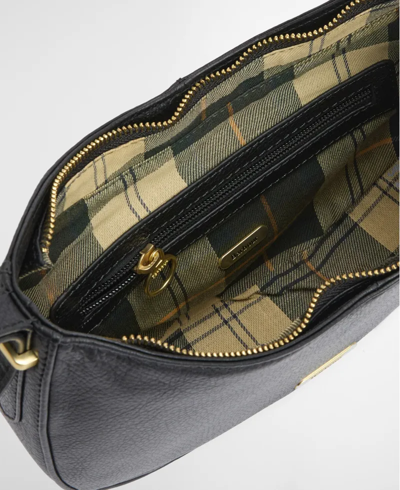 Barbour Sorrel Leather Sling Bag - Black-8