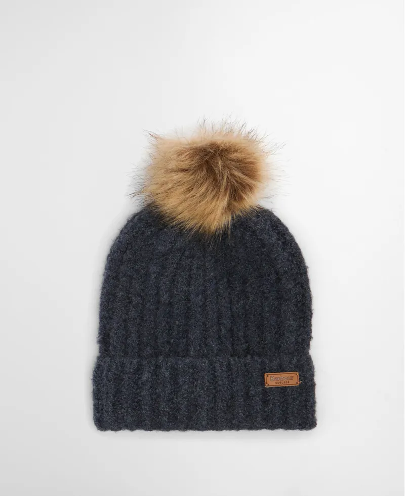 Barbour Saltburn Beanie and Tartan Scarf Gift Set - Winterberry Tartan-2