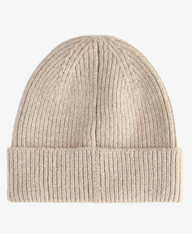 Barbour Pendle Beanie Hat - Light Trench-1
