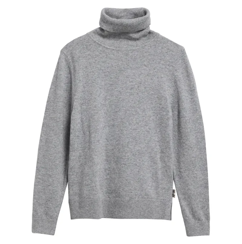 Barbour Pendle Roll Collar Knitted Jumper - Grey